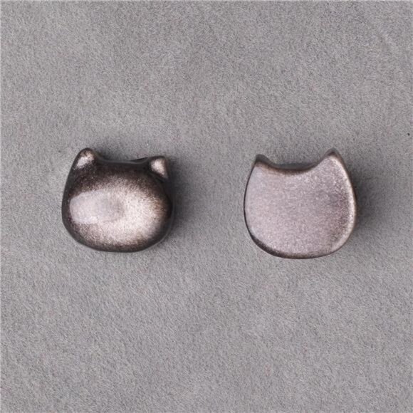 Money Attraction Cat Bracelet - Black Obsidian Women Bracelets -Wealth Bracelet - Picture 3 of 7